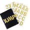 12 Pack: Gold Glitter Alphabet Stickers by Recollections™